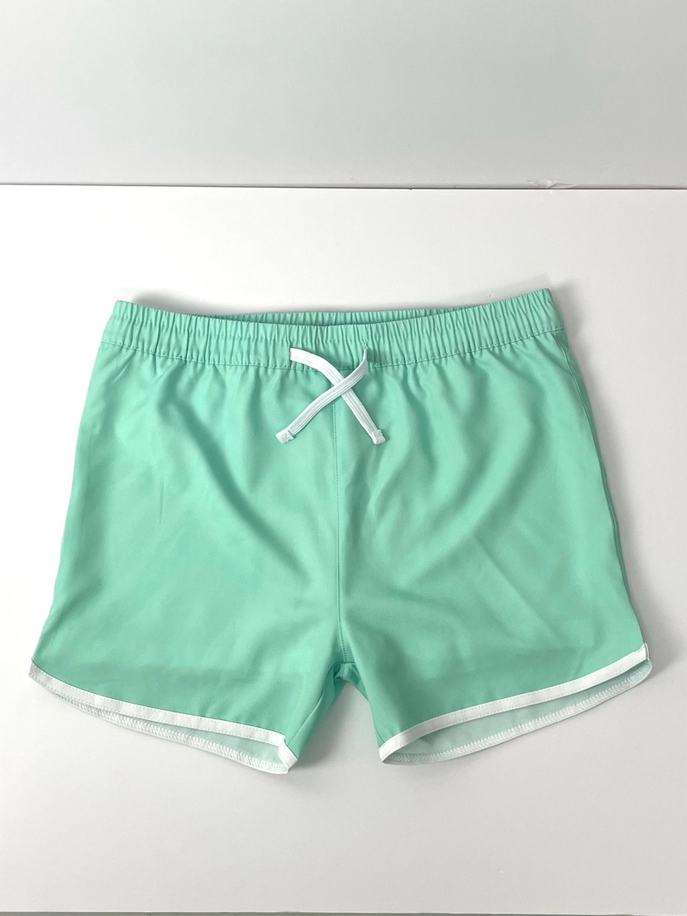 Honeysuckle Swim Company Mint Green Kid's Swim Trunks Shorts Size 8/9
